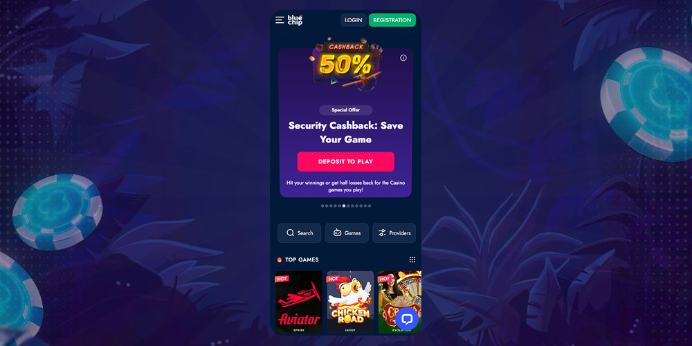 Open the casino app