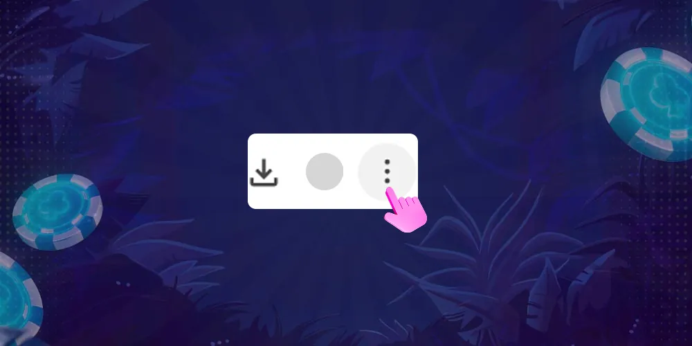 Button with three dots