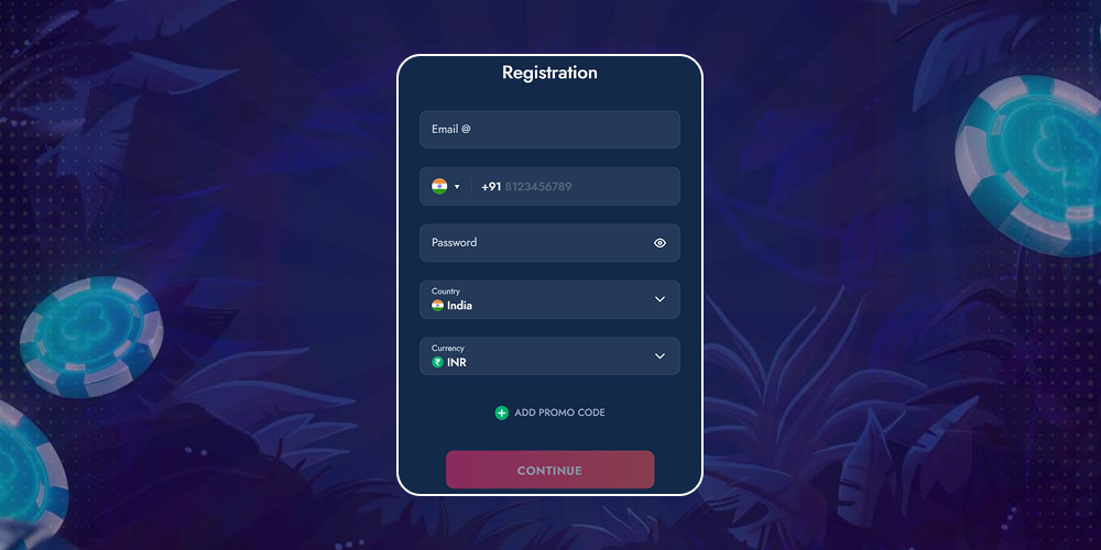 Register on the official website