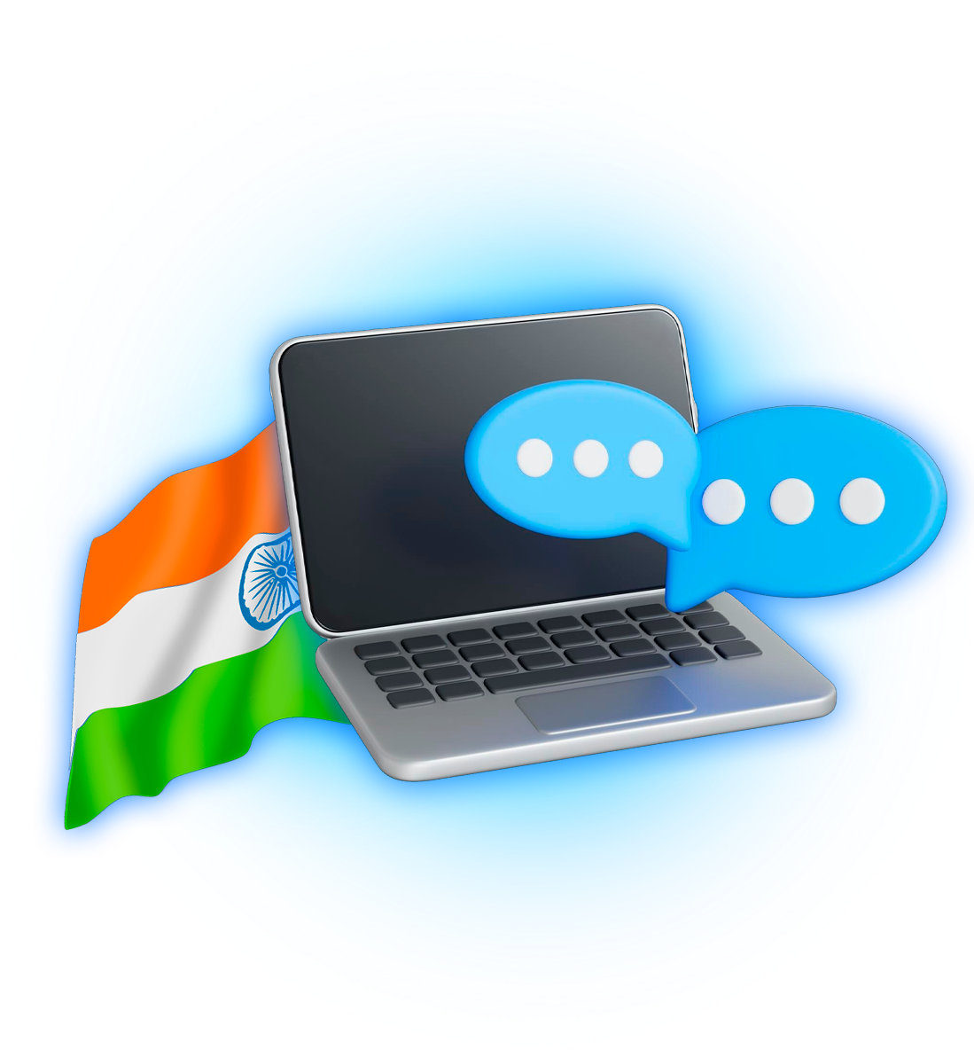 Communication with customer service backdrop